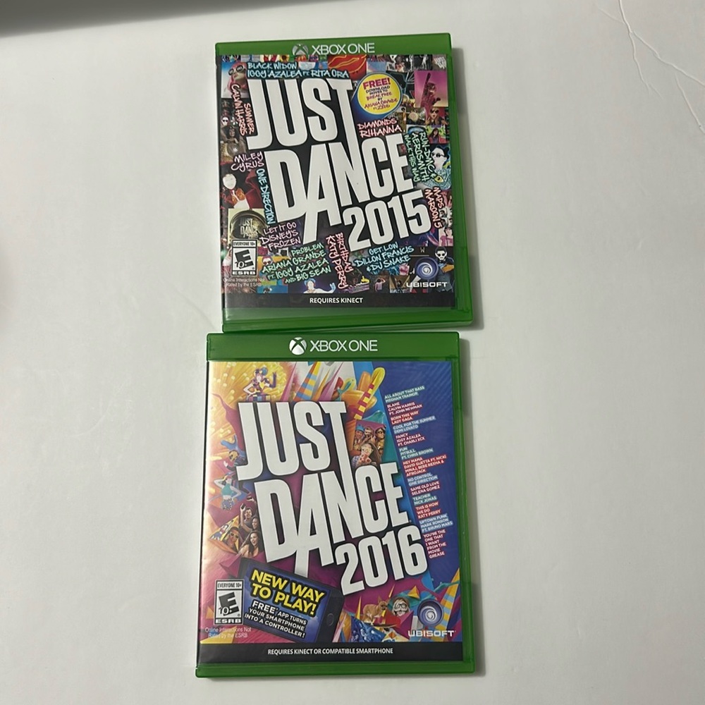 Just Dance 2015 and 2106 XBOX ONE games - pre owned